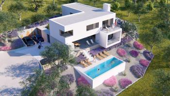 New villa under construction on Omis riviera 