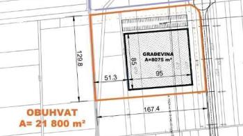 Large industrial land plot in near Zagreb suburb 