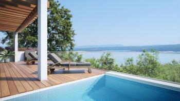 Dernier appartement de luxe dans une résidence moderne à Crikvenica avec une vue imprenable sur la mer 