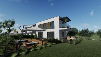 Modern luxury villa in a newly built residence of villas near Porec, just 1,1 km from the sea 