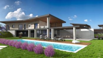 Luxury villa under construction with panoramic views in the area of Vodnjan 