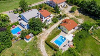 Complex of three villas with swimming pools in Zminj area on 9032 sq.m. of land 