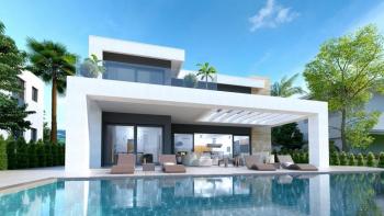 Modern luxurious villa on Pag peninsula - final stage of construction, just 100 meters from the sea 