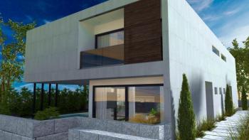 Luxury villa project with swimming pool, 100 from the beach and promenade in Fazana in prestigious area 