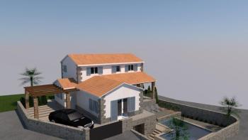 Detached villa in Istrian style with pool in Pazin area 