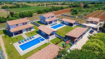Two newly built villas with pool in Šišan, Ližnjan, authentic style 
