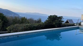 Wonderful villa with panoramic views and swimming pool in Poljane, Opatija 