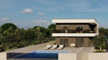 Villa in Svetvinčenat im Bau, modernes Design und Swimmingpool 