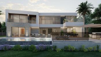 Villa moderne en construction à Kaštelir-Labinci, région de Porec 