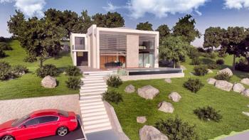 Terrain avec projet de villa à vendre à Poljane, Opatija 