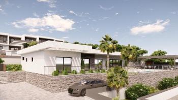 Moderne Villa mit Panoramablick auf das Meer im Bau, Crikvenica 