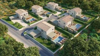 Six villas with swimming pools for sale in Vizinada, Porec 