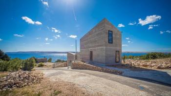 Ultra-modern stylish new villa in Karlobag, complex of villas first line to the sea 