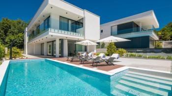 Fascinating contemporary newly built detached villa with panoramic sea views in Veprinac, Opatija 