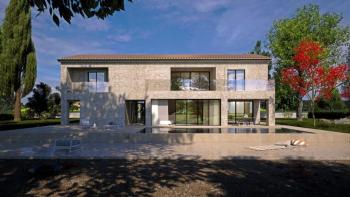 Mélange exceptionnel de design moderne et traditionnel pour une nouvelle villa à Motovun 