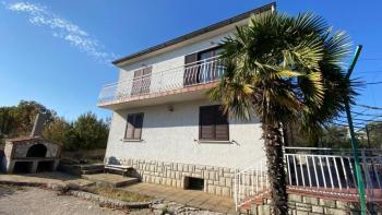 Detached house in a quiet location in Brzac village on Krk peninsula 