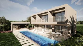 Villa eines faszinierenden modernen Projekts in der Gegend von Porec, nur 1 km vom Meer entfernt! 