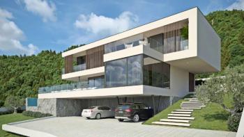 Sensationelle futuristische Villa in Rabac, Labin, mit wunderschönem Meerblick! 