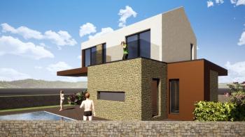 Nouvelle villa en construction dans la région de Vrsar, à seulement 2,7 km de la mer 