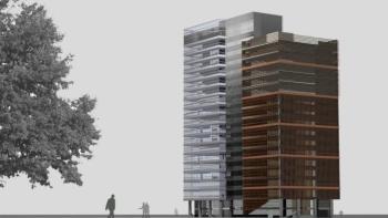Land plot in Zagreb meant for a business tower construction 
