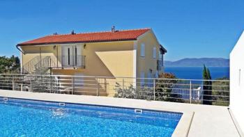Spacious apart-hotel of 8 residential units with swimming pool in Rabac less than 1 km from the sea 