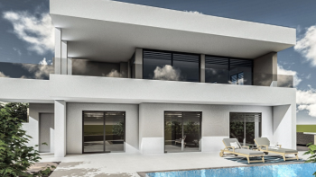 Neu gebaute Villa mit Pool und Meerblick in Marcana bei Pula 