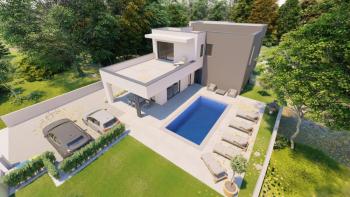 New attached villa in Ližnjan, with swimming pool 