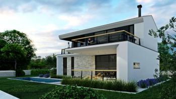 Im Bau befindliche Villa in Labin – moderne Einfachheit 