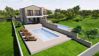 New semi-detached villetta with swimming pool in Bogovići, Malinska-Dubašnica on Krk island 