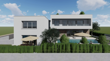 Moderne Villetta in Novigrad, 800 Meter vom Meer entfernt, mit Meerblick 