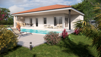 Neue Villa mit Pool in Žminj im Grünen 