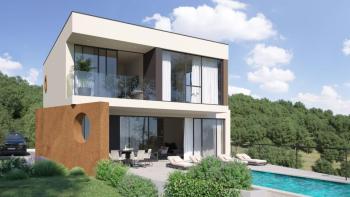 Luxury modern villa in Rabac area with sea views 