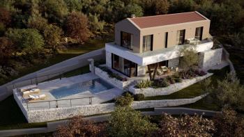 Nová moderní vila v Dobrinji na ostrově Krk 