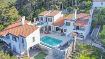 Villa à Veprinac, Opatija avec piscine et belle vue sur la mer 