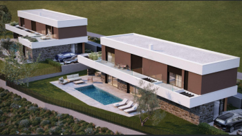 Wunderschöne neue Villa in Kanfana bei Rovinj mit Fernblick auf das Meer 