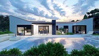 Modern design villa with swimming pool in Labin-Rabac area 
