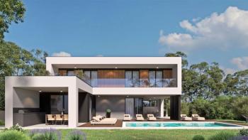 Nouvelle villa moderne et élégante avec piscine dans le quartier de Labin 