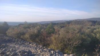 Residential construction land plot 700 meters from the sea, with sea views on Krk island 