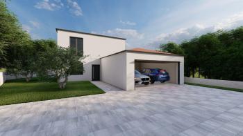 Detached villa with pool and garage, 700m from the sea in Malinska 