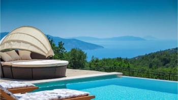 Secluded villa in Moscenice with sea view, for sale 