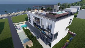High class waterfront complex with pool and underground garage in Zadar area, for sale 