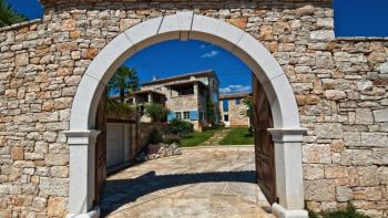 Beautiful estate of two renovated stone villas with swimming pool in Tinjan 
