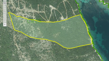 Agricultural land plot of waterfront location on Cres island 