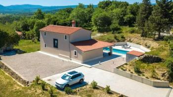 Modern remodelled stone villa with swimming pool in Rabac area 