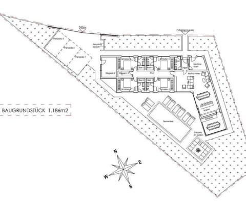 Land with building permit for the construction of 2 villas with paid utilities in Barban area - pic 4