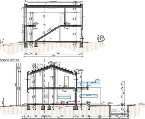 Współcześnie zaprojektowany dom z basenem w okolicy Labin - pic 14