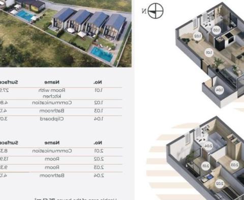Fantastický nový komplex 8 villet v oblasti Zadaru - pic 21