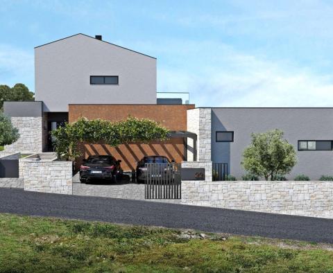 Terrain avec permis et projet attractif dans la région de Labin-Rabac, à vendre - pic 5