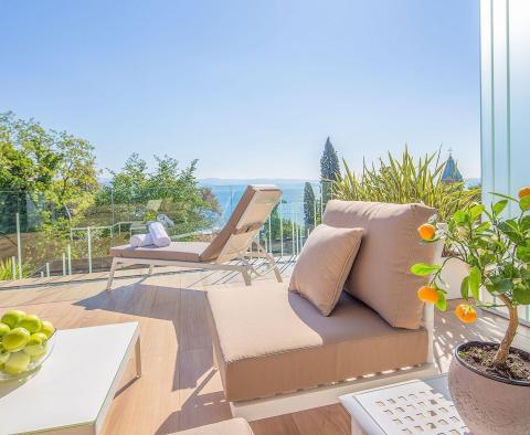 Luxurious apartment in a new building with a pool, view, 150m from the sea in Opatija, for sale - pic 2