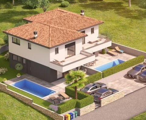 Nowoczesna willa typu duplex z prywatnym basenem w Malinskiej, na sprzedaż - pic 5
